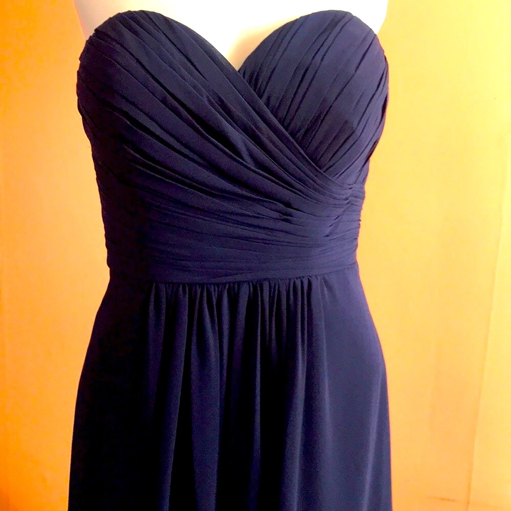 Bill Levkoff orig. sz 6 Chiffon strapless dress